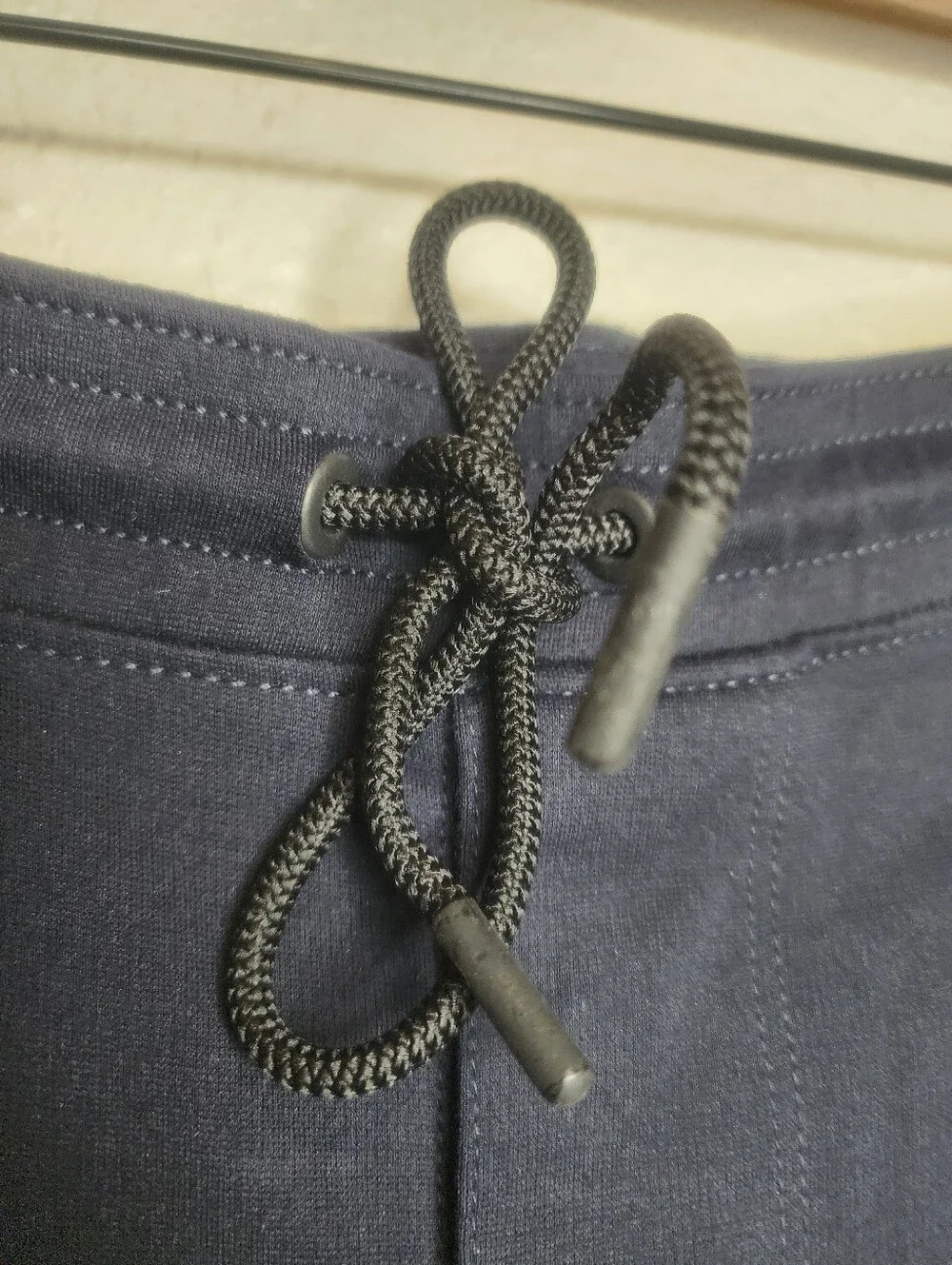 Club Monaco Drawstring Waist Jogger Lounge Pants in Dark Blue Size L